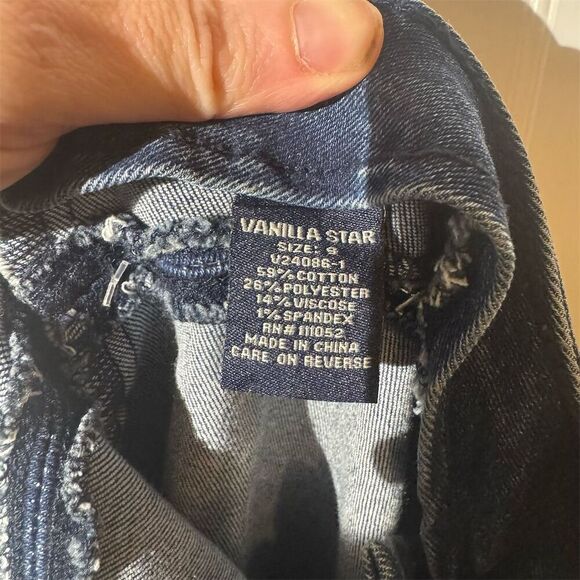 Vanilla Star Y2K 90s High Waist Flare Jeans w/ Zip Front Ring Pull - Size 9 W29 - Picture 6 of 6